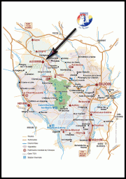 Carte de la région Bourgogne